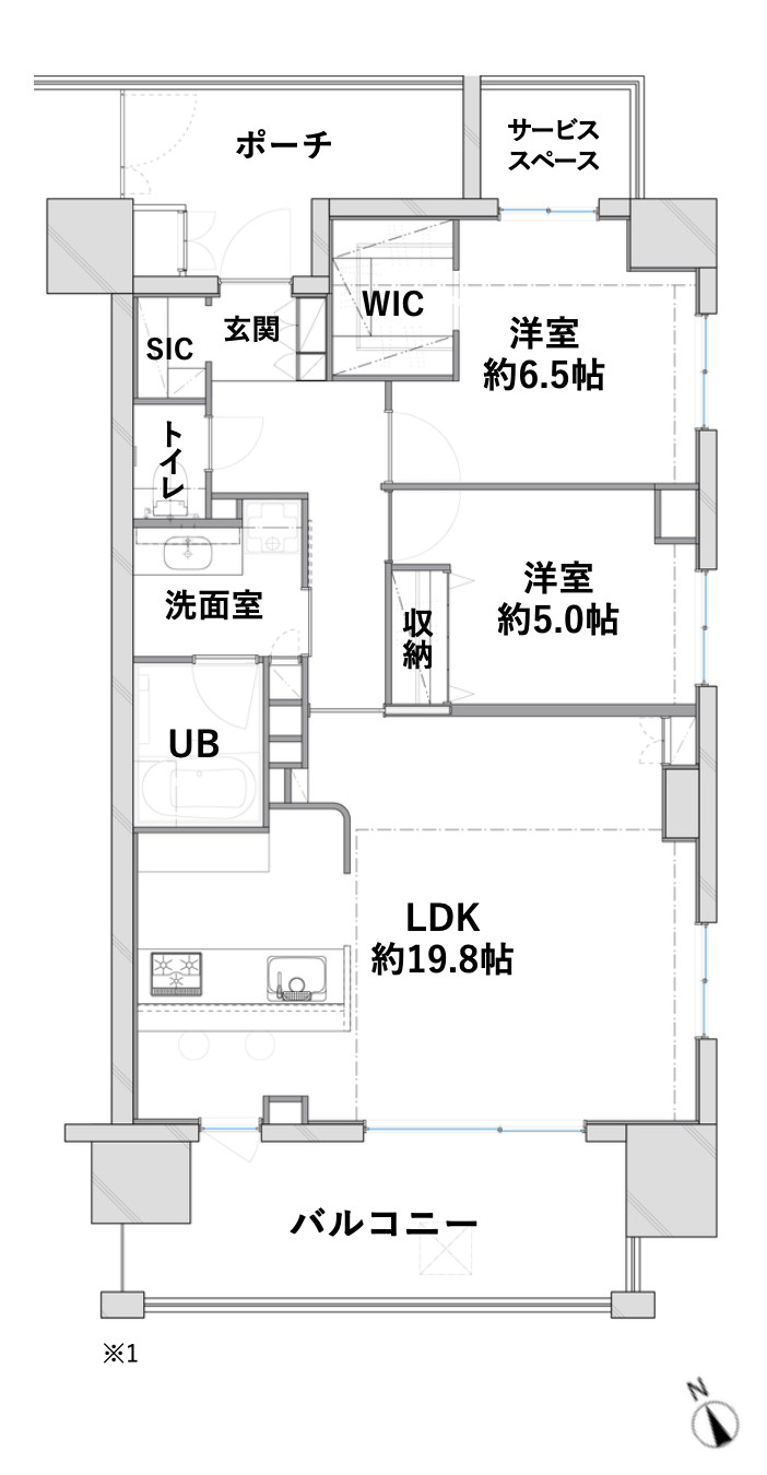 小石川アインス　14Fの間取り