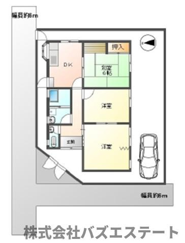 網干区坂上　中古一戸建ての間取り