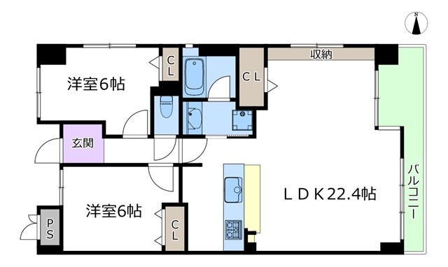 【間取り】 | コスモ豊中桜の町 | エイブルにて取扱い可能な住宅ローンは、全部で10種類以上！お客様にピッタリの住宅ローンを当社のFPよりご案内させて頂きます。住宅ローンのご相談だけでも、お気軽にご相談下さいませ。