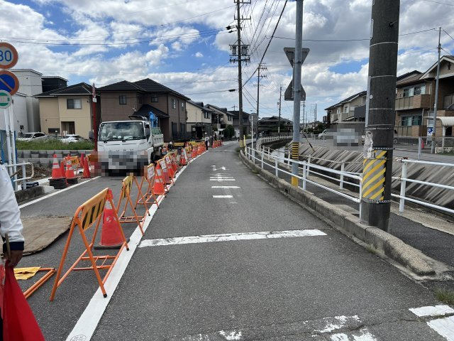 高浜第43呉竹町　新築戸建＜9号棟＞の前面道路含む現地写真