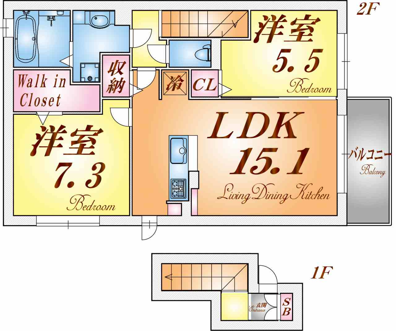 ラークヒルズの間取り