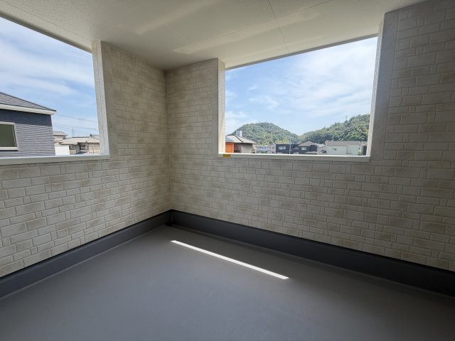 姫路市西庄の新築一戸建のバルコニー