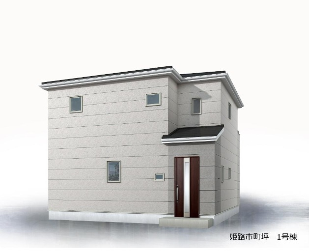 町坪　新築一戸建ての外観パース