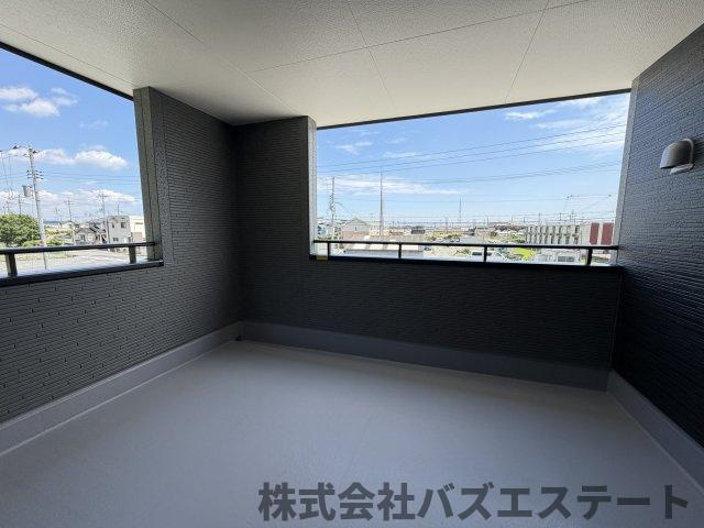 勝原区山戸　新築一戸建てのバルコニー