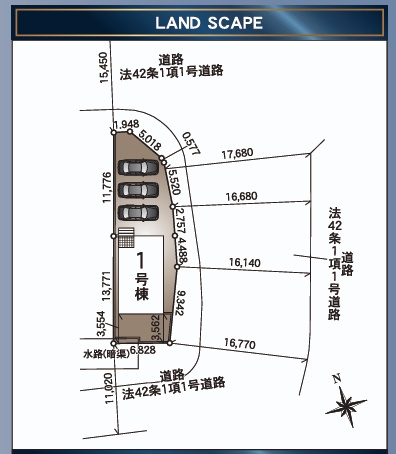 相模原市緑区下九沢第70の区画図