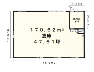 袋井市堀越倉庫の間取り