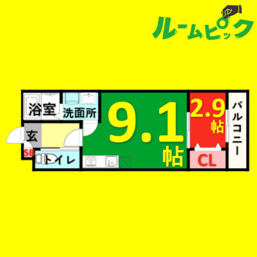 storia岩塚　名古屋市賃貸　仲介手数料無料の間取り