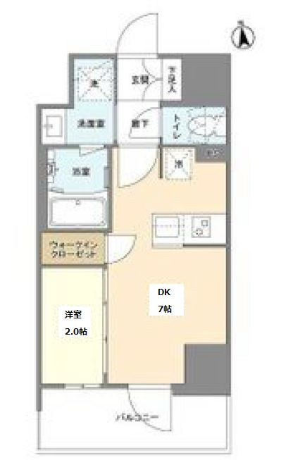 バウスフラッツ新大阪の間取り