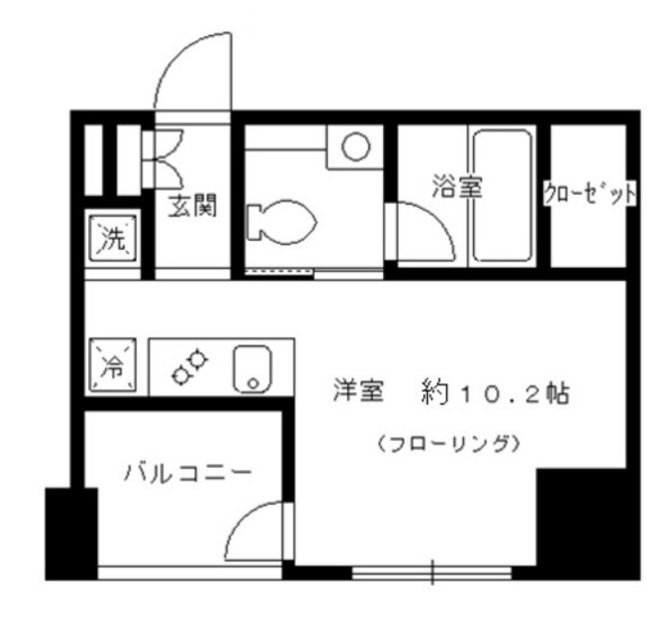 パークリュクス銀座８丁目ｍｏｎｏの間取り