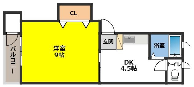 レザンA棟の間取り