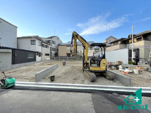 寝屋川市仁和寺本町　新築一戸建ての外観|現在の進捗状況です！順調に作業進行中、完成が待ち遠しいです！詳細の間取り等、お気軽にお問い合わせください！