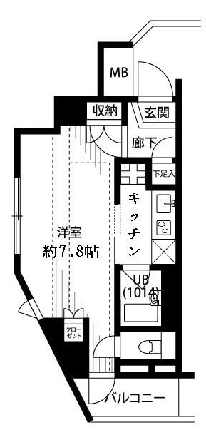 プレール・ドゥーク品川西大井の間取り|間取りです。