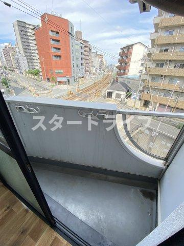 大阪市東淀川区柴島１丁目の賃貸マンションのバルコニー