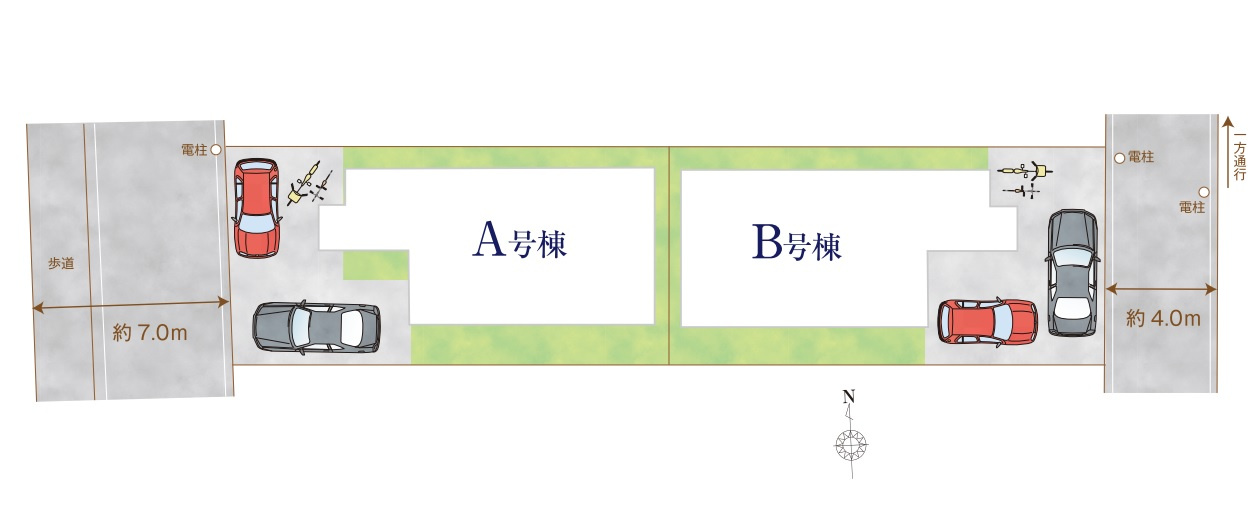 中野区白鷺2丁目 全2棟 A号棟の区画図|利便性と暮らしやすさが共存した好立地
―鷺宮駅徒歩11分・阿佐ヶ谷駅徒歩19分―
バス停3分でバス便も充実
アクセスが広がります
