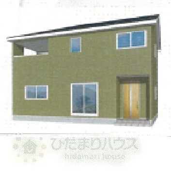 野田市中里第6　新築戸建　2号棟の外観パース|現状と異なる場合がございます。