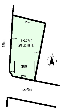 稲敷郡阿見町岡崎３丁目の事業用地の間取り