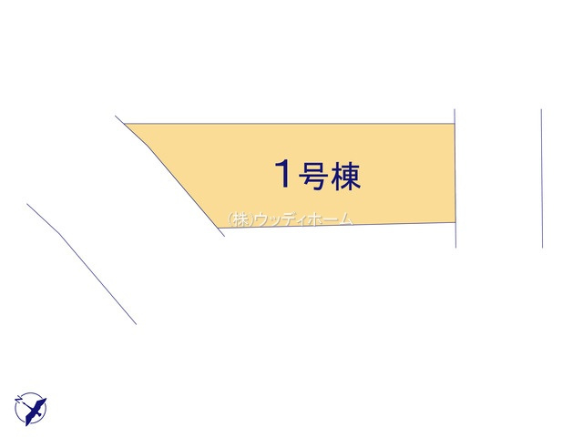 越谷市向畑　新築一戸建ての区画図