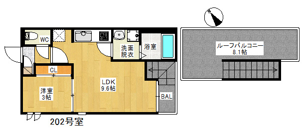 【間取り】 | GRANDTICサンジュリアン愛宕