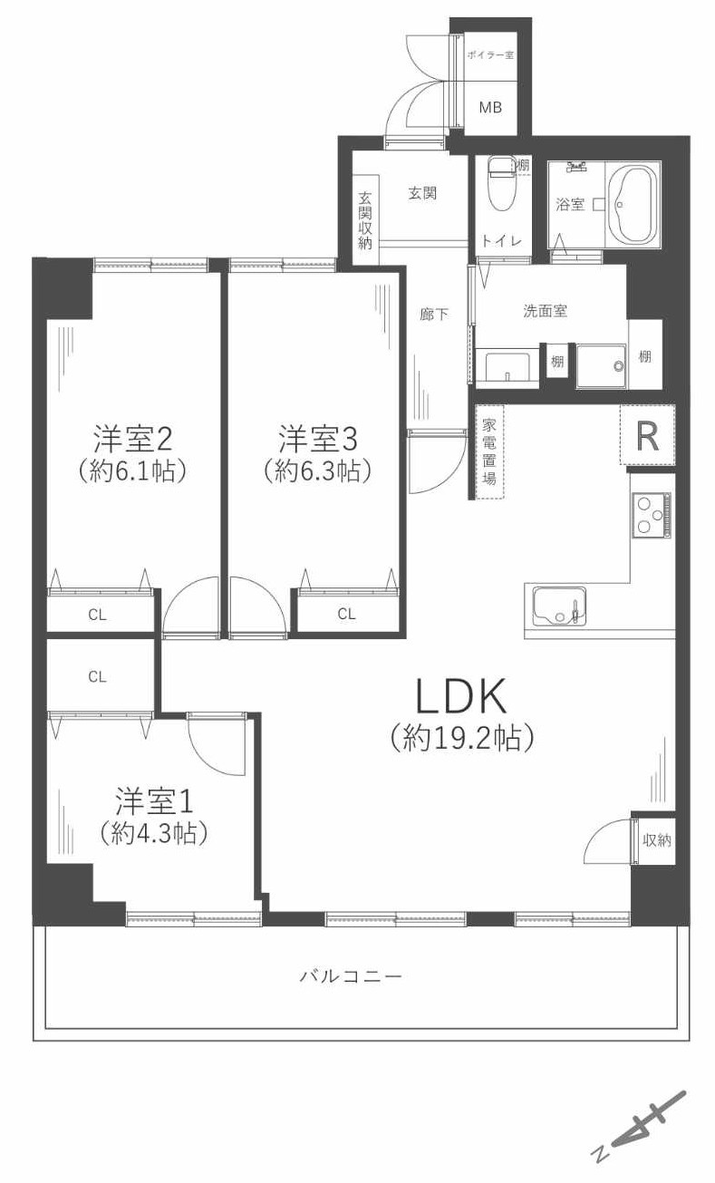 パティオ永沢の間取り