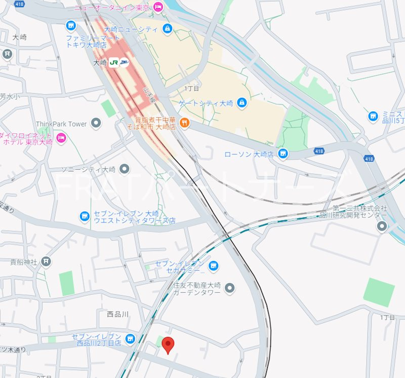 Ludens大崎ANNEX の地図