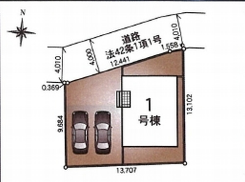 【仲介手数料０円】相模原市緑区大島第60　新築一戸建ての区画図|相模原市緑区大島第60　新築一戸建て