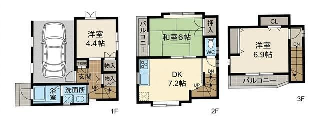 練馬区早宮戸建の間取り