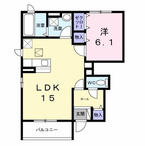 西堤本通西３丁目アパートの間取り