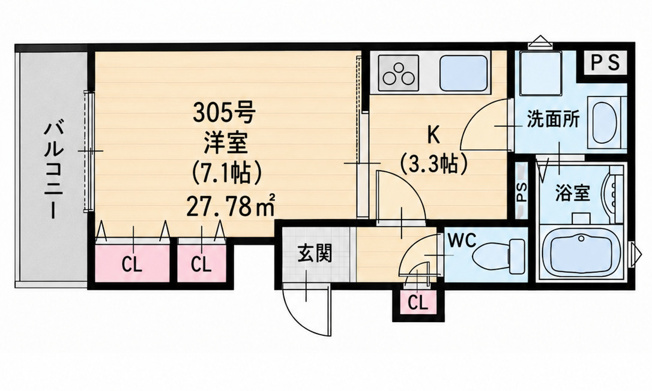 【間取り】 | クリエオーレ俊徳町