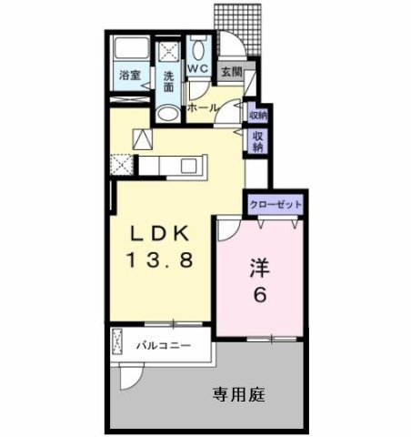 パーク　サイド　エックス　Ⅱの間取り