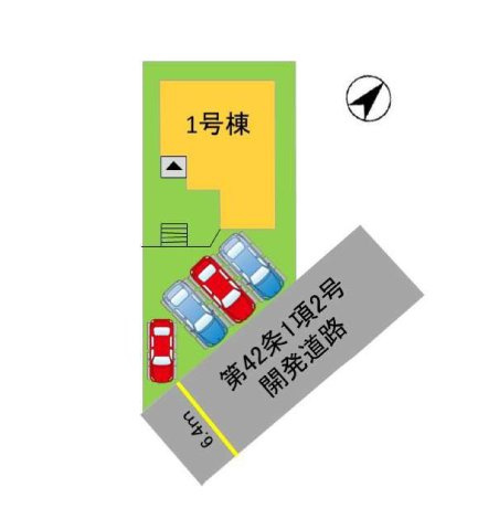 糟屋郡須恵町須恵第10-1棟（G-4号棟）の区画図|配置図