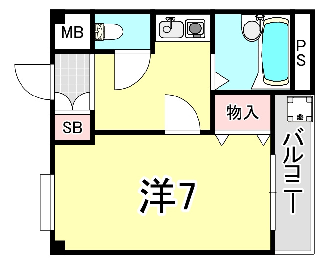 フォンテーヌ武庫之荘の間取り
