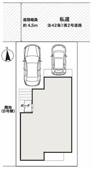 【区画図】 | 平塚市高根１丁目　全２棟　新築住宅