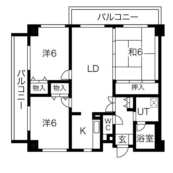 アビタシオン橋本Ⅰの間取り