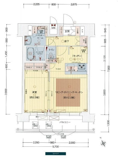 プレサンスＯＳＡＫＡ　ＤＯＭＥＣＩＴＹビーツの間取り