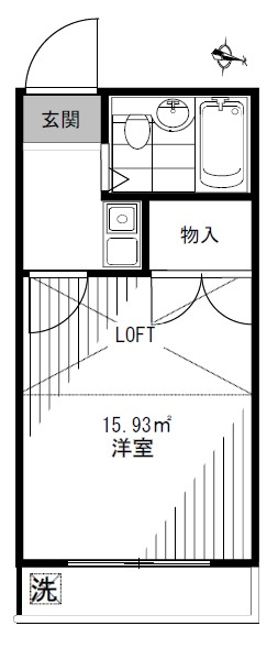レオパレス武蔵浦和の間取り