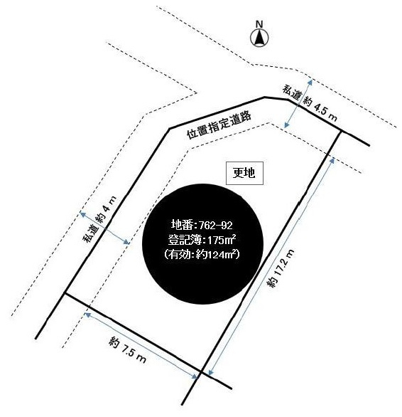 東垂水町字高丸　土地の土地図