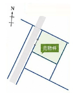 坂戸市仲町中古戸建の区画図