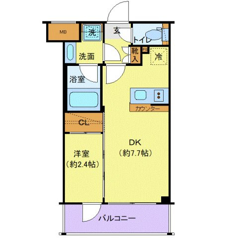 シーフォルム東新宿Ⅱの間取り