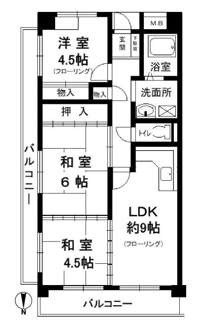 エクセレンス茨木の間取り