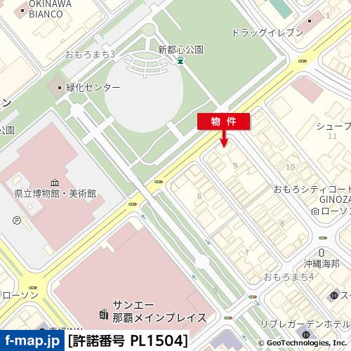 Dパーキング（おもろまち4丁目第7）の地図