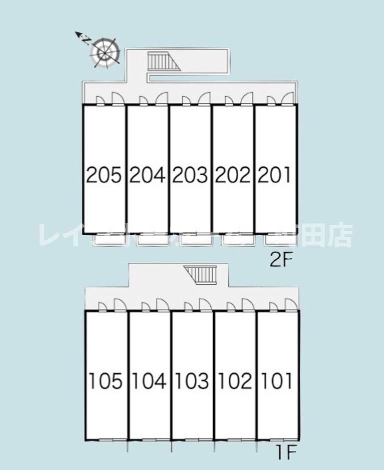 レオパレスガラクシアース※初期費用分割後払いサービス利用可能物件の区画図