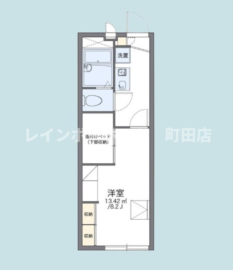 レオパレスガラクシアース※初期費用分割後払いサービス利用可能物件の間取り