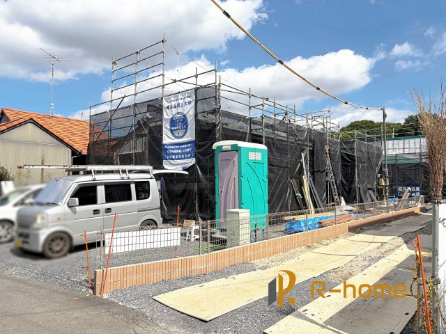 第1かすみがうら市下稲吉　新築戸建て　1号棟の外観|ご予約を頂ければ、『平日』はもちろん『早朝』や『夜間』もご見学可能です♪お気軽にお申し付けください♪