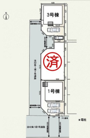 海老名市今里第8の区画図