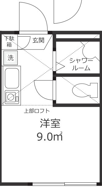 江戸川区平井６丁目のアパートの間取り
