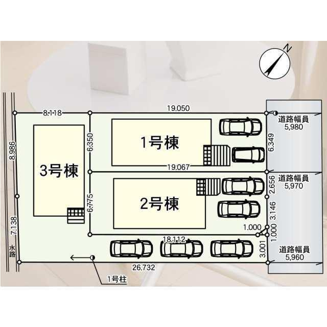北九州市小倉北区井堀第1の区画図