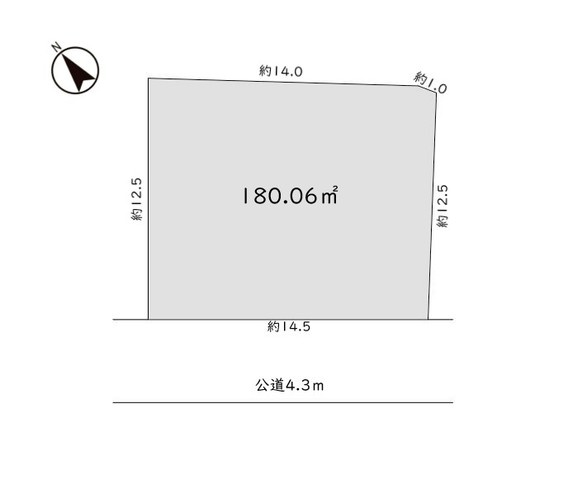 比企郡小川町勝呂　売地の土地図