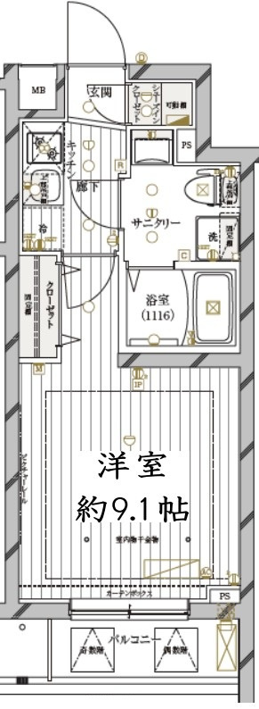 レガリス新中野アンベリールの間取り