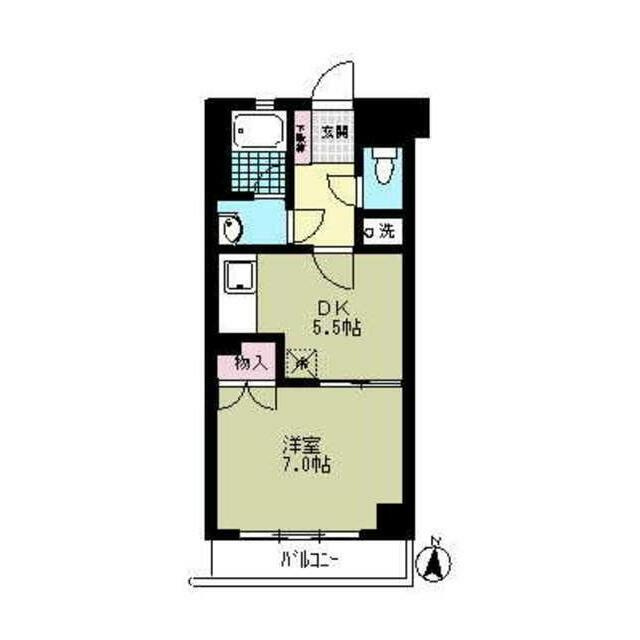 BI　CASTLE　NAKANOの間取り
