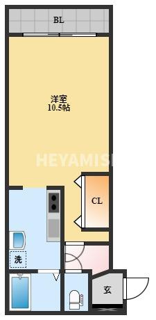 パークサイド筑後の間取り
